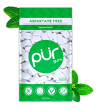 PUR Gum | Aspartame Free Chewing Gum | 100% Xylitol | Natural Spearmint Flavored Gum, 55 Pieces (Pack of 1)