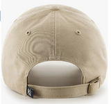 Khaki Primary Logo Clean Up Adjustable Strap Baseball Dad Hat Cap, Adult One Size Fits All