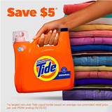Tide Liquid Laundry Detergent, Original, 152 loads, 170 fl. oz.