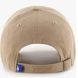 Khaki Primary Logo Clean Up Adjustable Strap Baseball Dad Hat Cap, Adult One Size Fits All