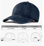 Men Women Baseball Cap-Low Profile Adjustable Washed Cotton Golf Dad Hat