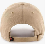 Khaki Primary Logo Clean Up Adjustable Strap Baseball Dad Hat Cap, Adult One Size Fits All