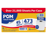 POM 2-Ply Toilet Paper 45 rolls, 473 sheets/roll
