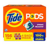 Tide PODS Laundry Detergent Pacs, Spring Meadow, 156 ct.