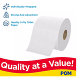POM 2-Ply Toilet Paper 45 rolls, 473 sheets/roll