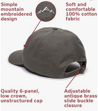 Outdoor Cap Mountain Hat - Unstructured Soft Cotton Cap