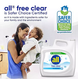 all free clear Liquid Laundry Detergent, The Original, 166 loads, 250 fl. oz.