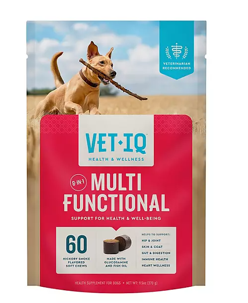 VETIQ 8-In-1 Multi-Benefit Soft Dog Chews, Hickory Smoke Flavored 60 ct., 2 pk.