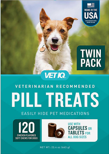 VETIQ Soft Chew Pill Treats, Chicken Flavored, 60 ct., 2pk.