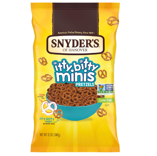 , Itty Bitty Minis Pretzels, 12 Oz Bag