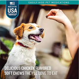 VETIQ Soft Chew Pill Treats, Chicken Flavored, 60 ct., 2pk.