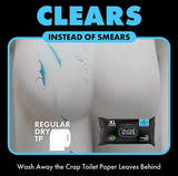 DUDE WIPES XL Flushable Wipes, Fragrance Free, 8 ct., 400 wipes