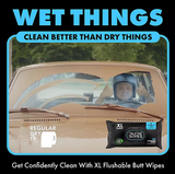 DUDE WIPES XL Flushable Wipes, Fragrance Free, 8 ct., 400 wipes