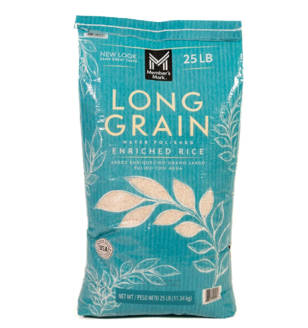 Member'S Mark Long Grain White Rice, 25 Lbs.