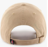 Khaki Primary Logo Clean Up Adjustable Strap Baseball Dad Hat Cap, Adult One Size Fits All