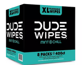 DUDE XL Flushable Wipes, Mint Chill, 8 ct., 400 wipes