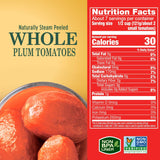 Whole Peeled Plum Tomatoes, Keto Friendly, 28 Oz