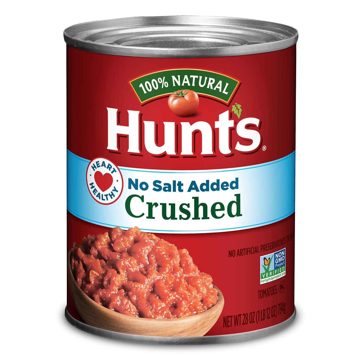 Crushed Tomatoes No Salt Added, Keto Friendly, 28 Oz