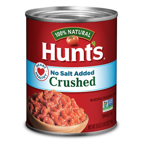 Crushed Tomatoes No Salt Added, Keto Friendly, 28 Oz