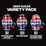 Pepsi Zero Sugar Soda Cola Variety Pack 12 Fl. Oz., 28 Pk.