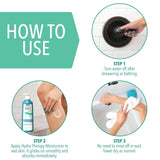 Hydra Therapy in Shower Lotion, Itch Defense Body Moisturizer with Advanced Ceramide Complex, Vitamin E, & Oatmeal Extract, 12 Oz
