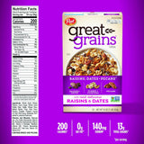 Raisins Dates and Pecans Breakfast Cereal, Raisin Cereal with Sweet Dates and Granola Clusters, Non-Gmo Project Verified, 16 OZ Box