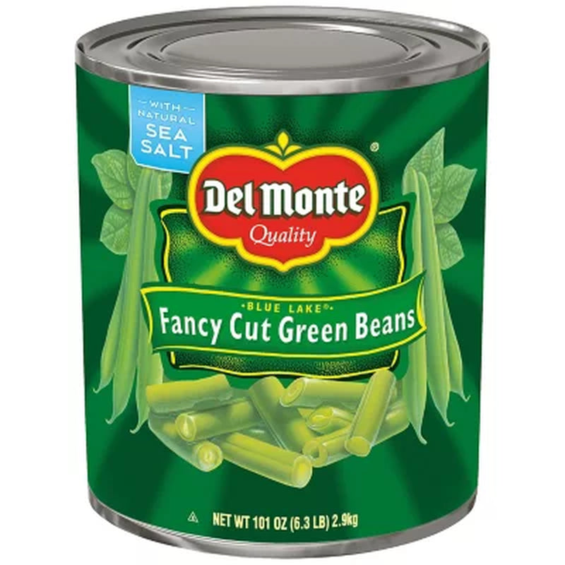 Del Monte Fancy Cut Green Beans, 101 Oz.