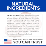 Natural Jerky Strips, All Life Stages, Great Taste, Dog Treats, Beef, 7.1 Oz Bag