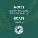 Zavida Coffee Whole Bean Coffee, Hazelnut Vanilla, 32 Oz.