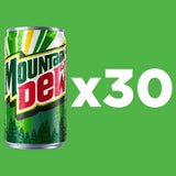 Mountain Dew Original Mini Cans, 7.5 Fl. Oz., 30 Pk.