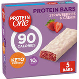 90 Calorie Protein Bars, Strawberries and Cream, Keto Friendly, 5 Ct, 4.8 Oz