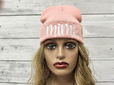 Embroidered Beanie Hat for Women Men