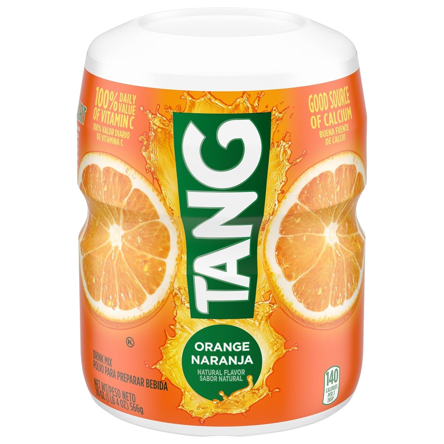 Orange Sweetened Powdered Drink Mix 1 Count 20 Oz Canister