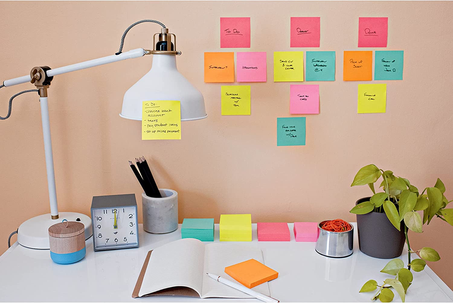 Super Sticky Notes, 3X3 In, 3 Pads, 2X the Sticking Power, Supernova Neons, Bright Colors, Recyclable (3321-SSMIA)