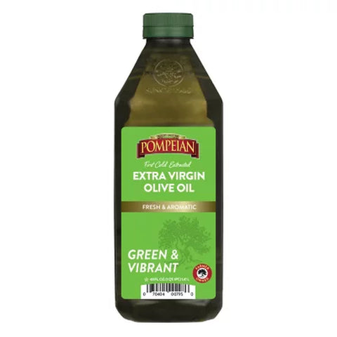 Pompeian Green & Vibrant Extra Virgin Olive Oil, 48 Oz.