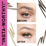 Ultimate Eyebrow Retractable Definer Pencil, Dark Brown, Dual-Sided, Fine Tip, Shapes, Defines, Fills Brows Makeup