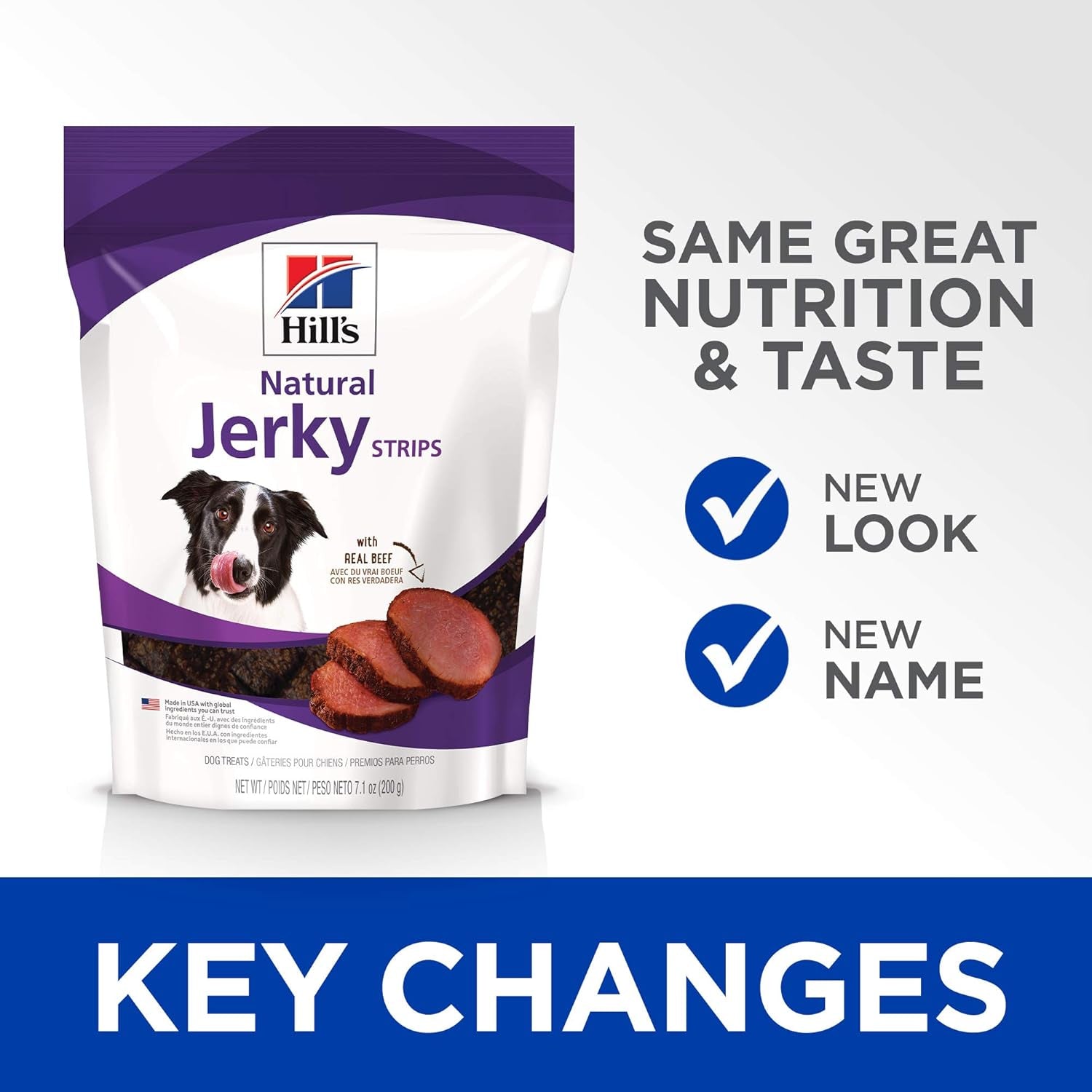 Natural Jerky Strips, All Life Stages, Great Taste, Dog Treats, Beef, 7.1 Oz Bag