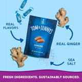 Sugar Free Candy Soft Caramels Individually Wrapped - Sea Salt & Vanilla - Low Net Carb Zero Sugar Candy with Xylitol & Maltitol (Ginger Caramel) Keto Candy 1 Pack