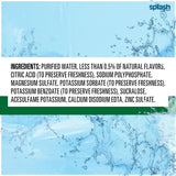 Splash Refresher Lemon Flavored Water, 16.9 Fl Oz, Plastic Bottle Pack of 6