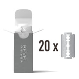 Safety Razor Replacement Blades 20 Pack, Double Edge Safety Razor for Men Blades to Prevent Razor Bumps and Skin Irritation, Single Blade Razor Refills (Packaging May Vary)