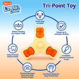 Chew ‘N Clean Chew Toy and Treat in One Chicken Flavored Tri-Point Dog Toy, Small
