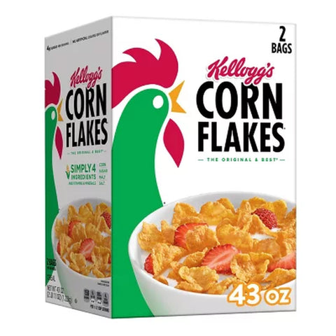 Kellogg'S Corn Flakes Breakfast Cereal 43 Oz.