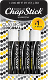 Classic Original Lip Balm Tubes, Lip Care - 0.15 Oz (Pack of 3)