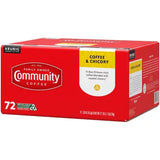 Community Coffee Coffee and Chicory Medium-Dark Roast Single Serve 72 Ct.
