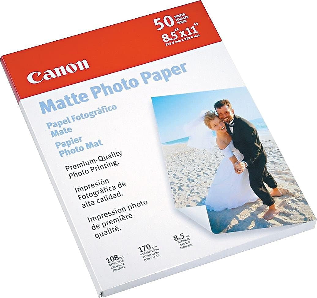 7981A004 Photo Paper Plus, Matte, 8-1/2 X 11 (Pack of 50 Sheets)