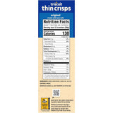 Thin Crisps Original Whole Grain Wheat Crackers, Vegan Snacks, Snack Crackers, 7.1 Oz