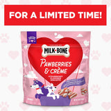 Pawberries & Crème Strawberry Flavored Dog Biscuits, 10 Oz. Bag