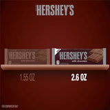 HERSHEY'S Milk Chocolate King Size Candy, 2.6 Oz.
