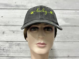 Embroidered Lucky Baseball Hat for Women Men, Gift, Irish Clover Hat Ireland Dad Hat