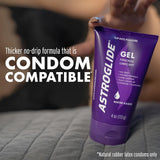 Water Based Lube (4Oz), Ultra Gentle Gel Personal Lubricant for Vaginal and Anal Sex, Stays Put with No Drip, Sex Lube, Long-Lasting for Men, Women and Couples, Safe for Toys